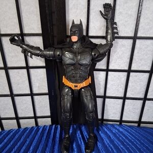Batman. Black Action Figure with Orange Belt and Cape